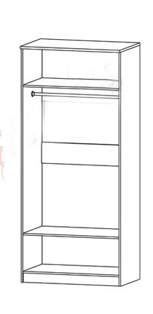 Шкаф для одежды Сэндай С-21